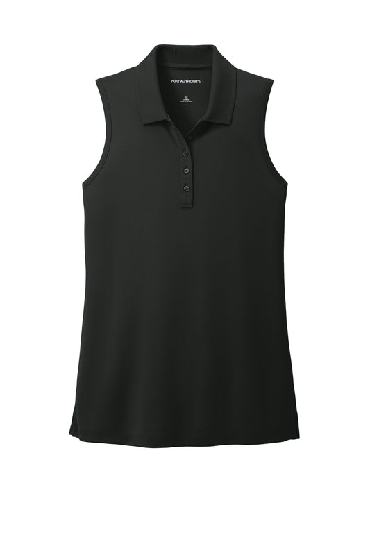 Ladies Micro-Mesh Sleeveless Polo
